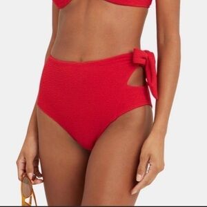 Suboo Giselle Cut Out High Waisted Bottoms In Red